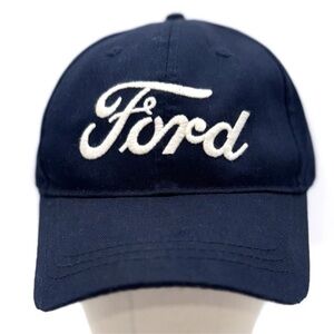 Vintage Hat Navy Ford Motor Company Infinity Headwear Apparel OSFA Snapback